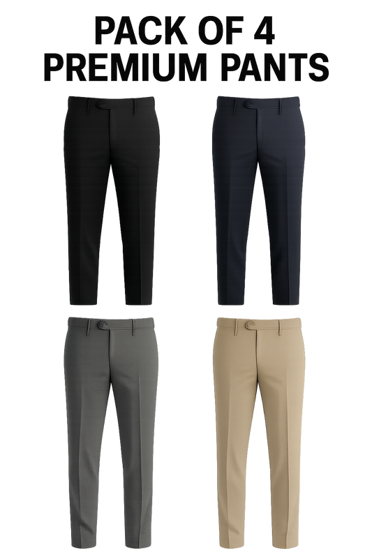 Premium Formal Pants 💫Pack of 4 Combo🔥